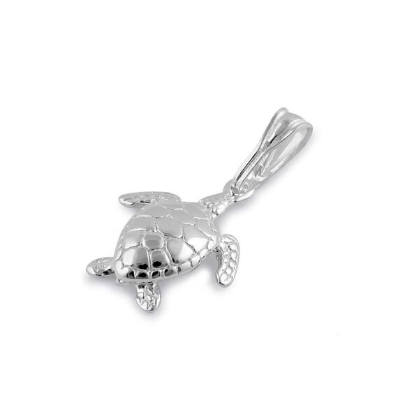 Sterling Silver High Polished Turtle Necklace Bracelet Pendant New - Picture 1 of 3